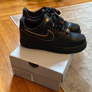 Air Force 1, black Nike sneakers